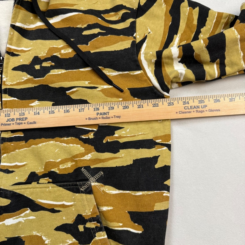 Combat Iron Apparel Mens LG Desert Tiger Stripe Camo Full Zip Hoodie EUC - Picture 3 of 6